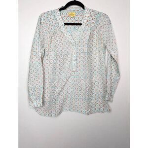Roberta Roller Rabbit cotton silk top Small